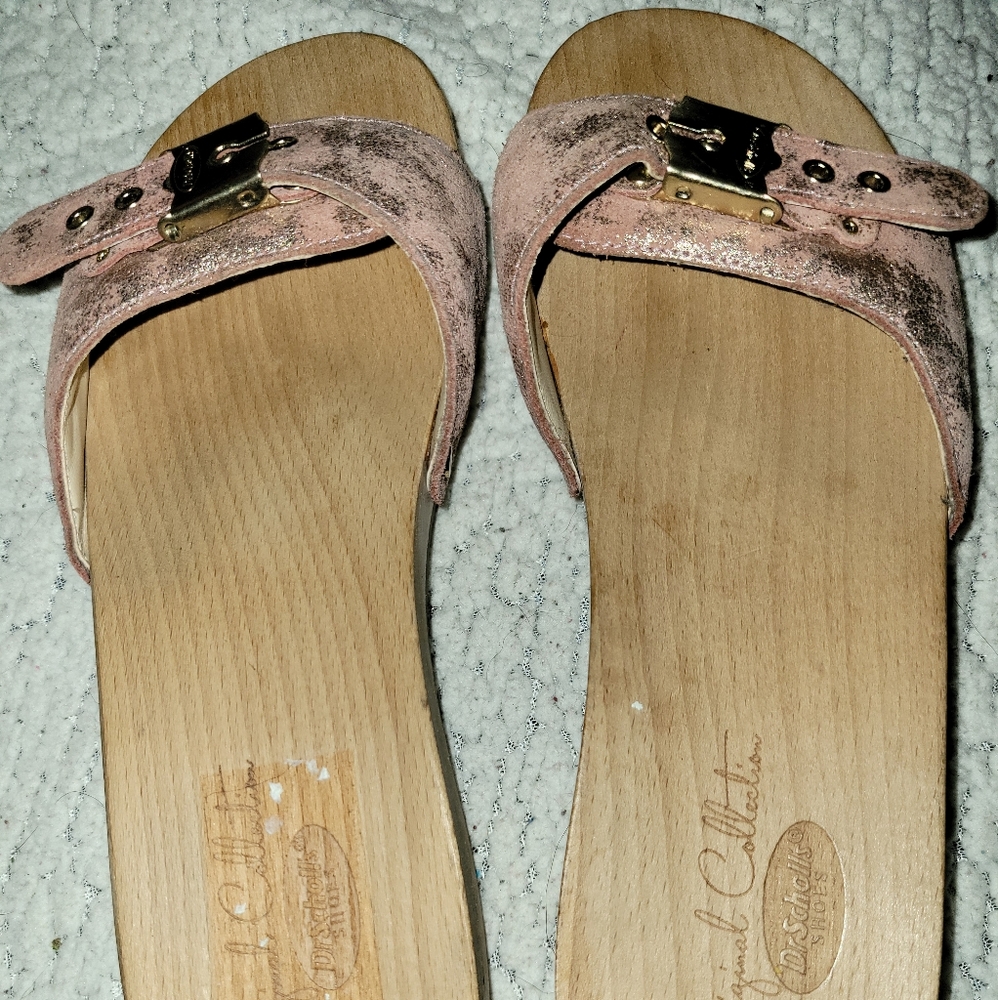 NEVER WORN Dr. Scholl's Original Wooden Slide